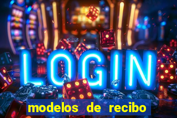 modelos de recibo de pagamento word